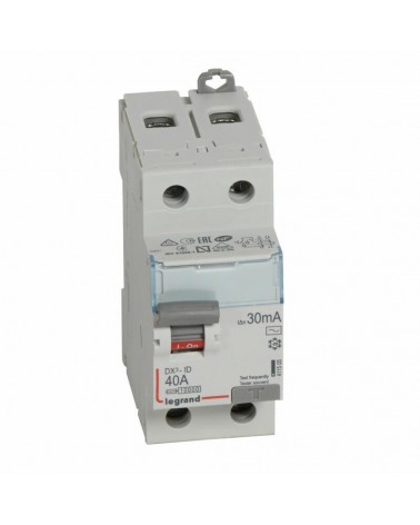 Interrupteur Différentiel Dx³-Id Haut/Bas Vis - 2P 230V~ 40A Typeac 30Ma - 2 Mod