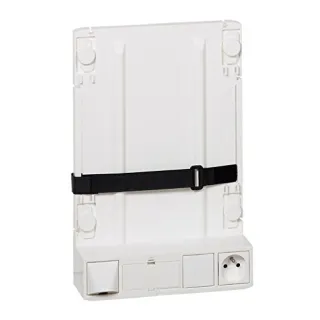 Support Box Opérateur Adsl/Fibre Avec 1X2P+T + 4 Cordons De Liaison Box/Coffret