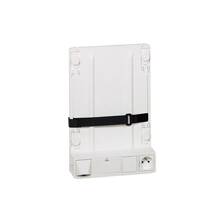 Support Box Opérateur Adsl/Fibre Avec 1X2P+T + 4 Cordons De Liaison Box/Coffret