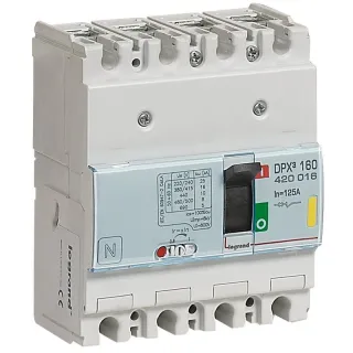 Disjoncteur Magnétothermique Dpx³160 Pouvoir De Coupure 16Ka 400V~ - 4P - 125A