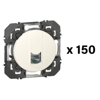 Lot De 150 Prises Rj45 Catégorie 6 Ftp Dooxie Finition Blanc