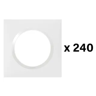 Lot De 240 Plaques Carrées Dooxie 1 Poste Finition Blanc