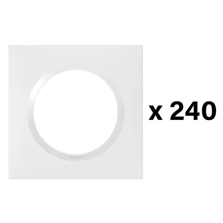 Lot De 240 Plaques Carrées Dooxie 1 Poste Finition Blanc