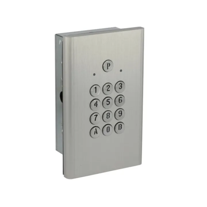 Clavier Codé Compact 2 Relais Finition Argent