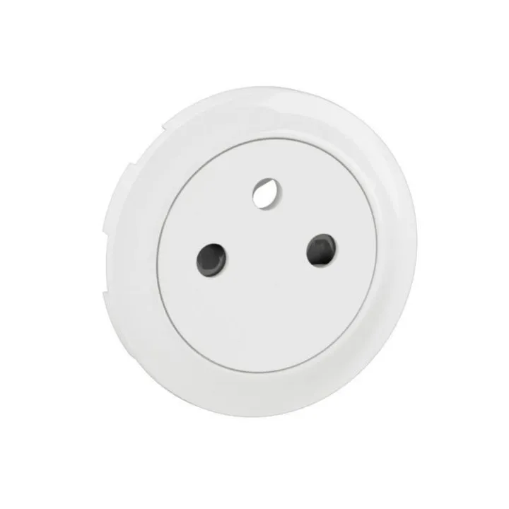 Enjoliveur Prise 2P+T Surface Céliane - Blanc