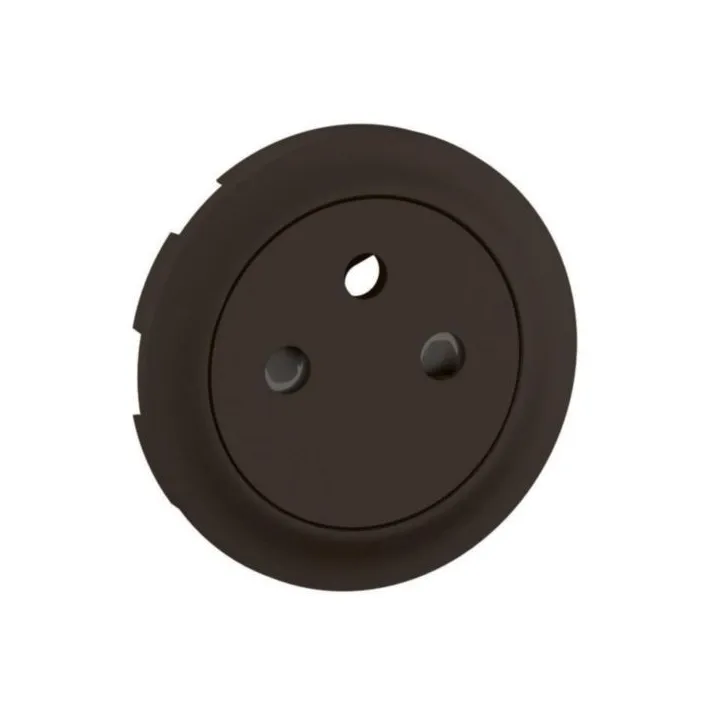 Enjoliveur Prise 2P+T Surface Céliane - Noir