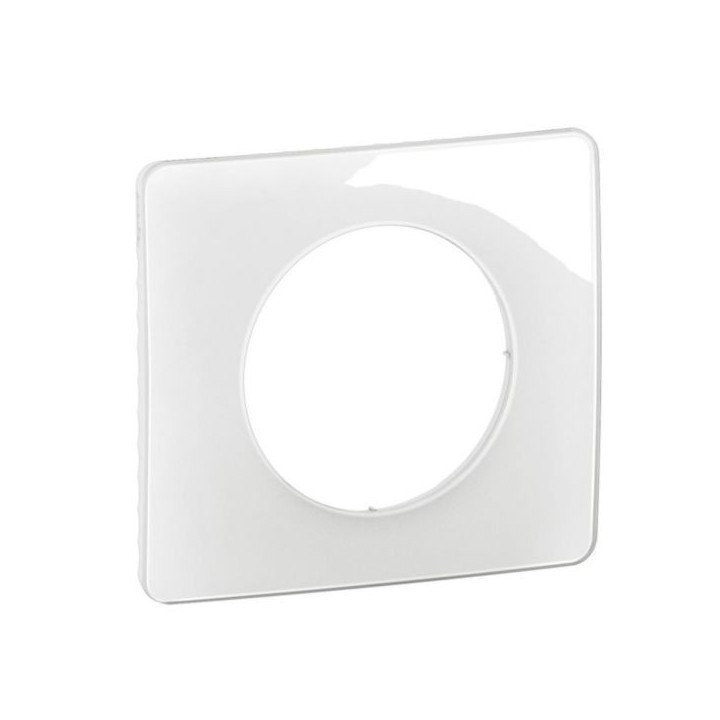 PLAQUE 1 POSTE BLANC EMAILLE