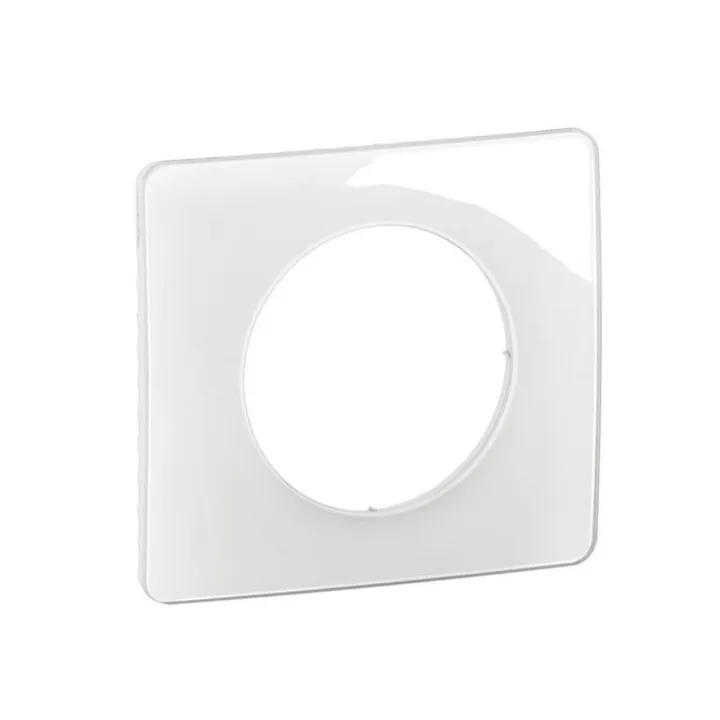 Plaque De Finition Céliane 1 Poste - Blanc Emaillé