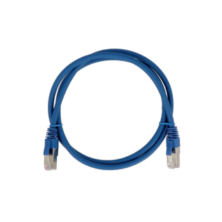 Cordon Cat6A F/UTP Bleu 0,50m (500Mhz) LSZH Snagless