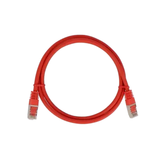 Cordon Cat6A F/Utp Rouge 0,50M 500Mhz Lszh Snagle