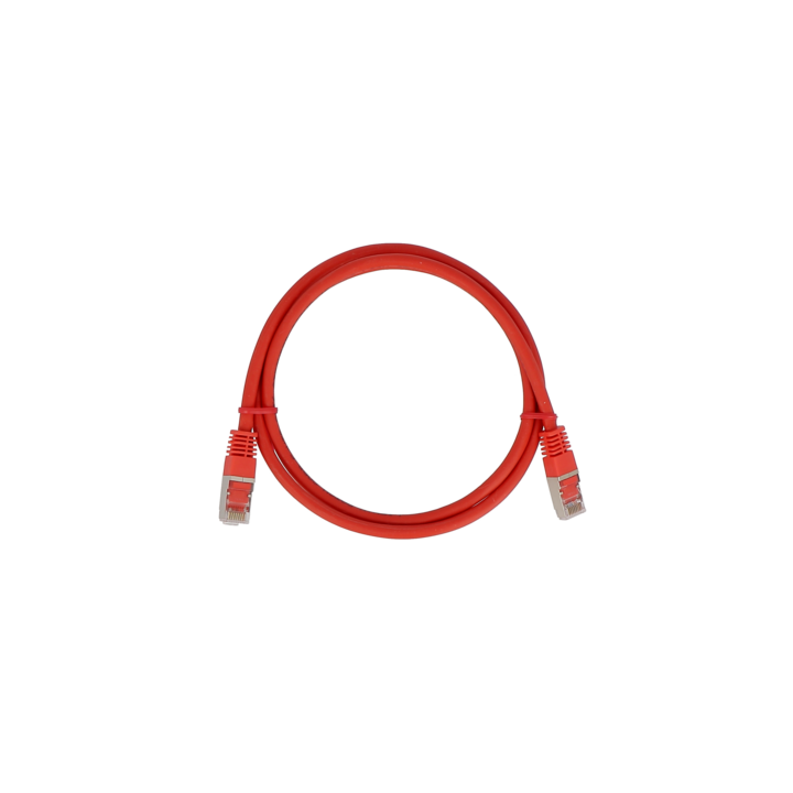 Cordon Cat6A F/UTP Rouge 0,50m (500Mhz) LSZH Snagless