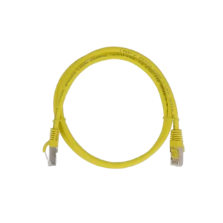 Cordon Cat6A F/Utp Jaune 0,50M 500Mhz Lszh Snagle