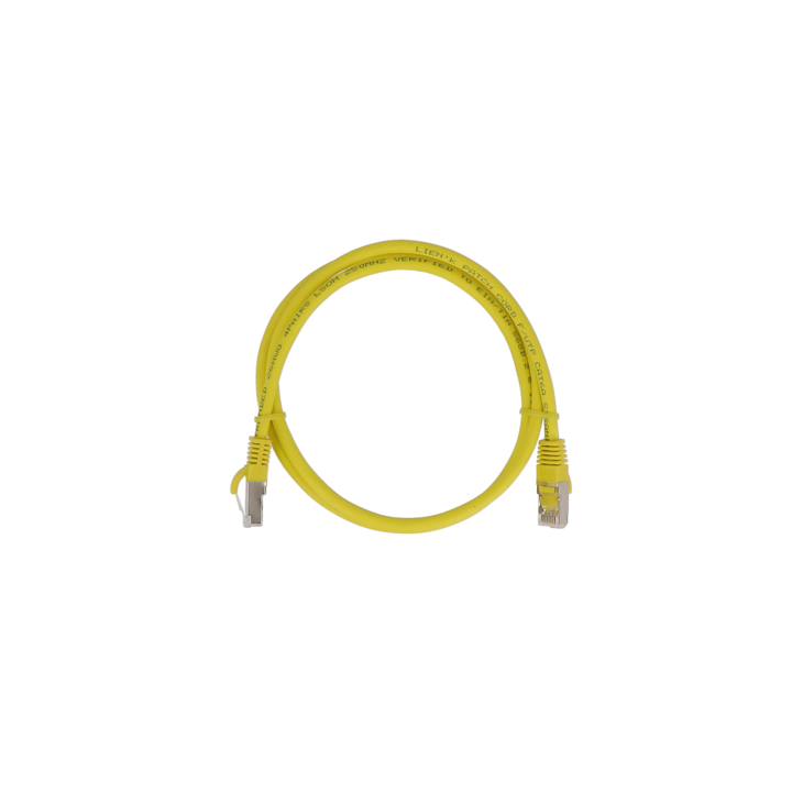 Cordon Cat6A F/Utp Jaune 0,50M  Lszh Snagless