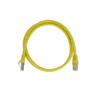 Cordon Cat6A F/UTP Jaune 1m (500Mhz) LSZH Snagless