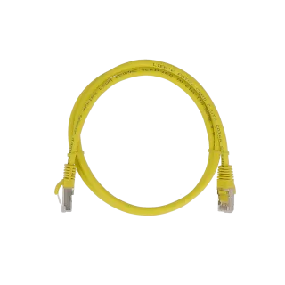 Cordon Cat6A F/Utp Jaune 1M 500Mhz Lszh Snagle