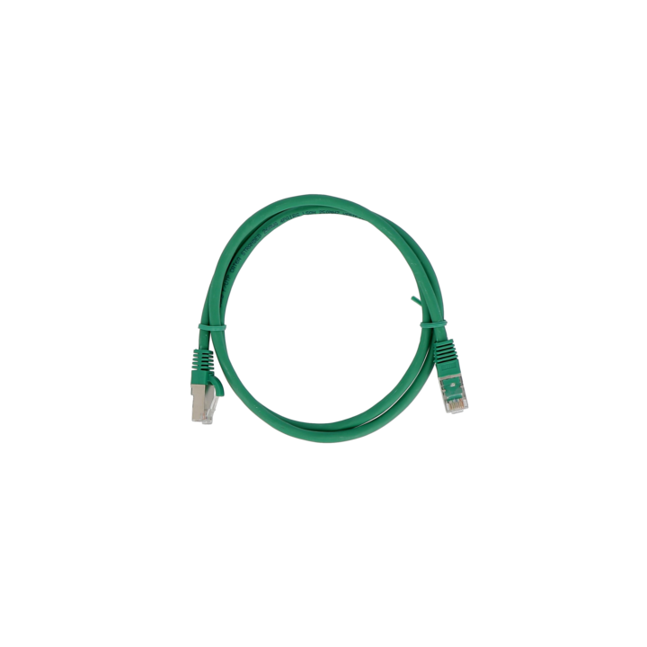 Cordon Cat6A F/UTP Vert 1m (500Mhz) LSZH Snagless