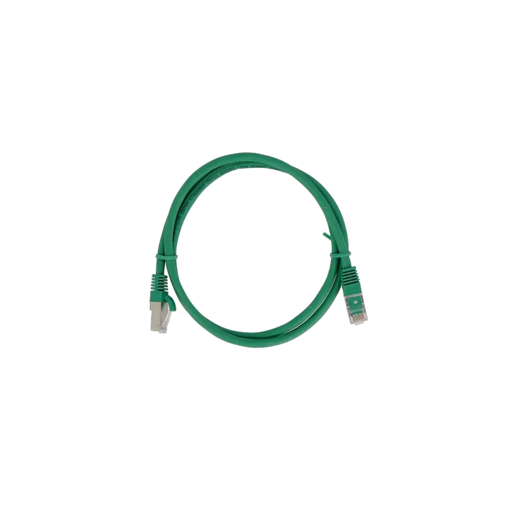 Cordon Cat6A F/Utp Vert 1M 500Mhz Lszh Snagle
