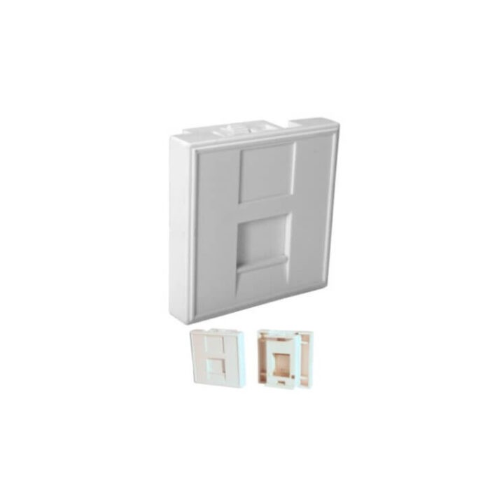 Plastron avant 45x45 1 port Keystone