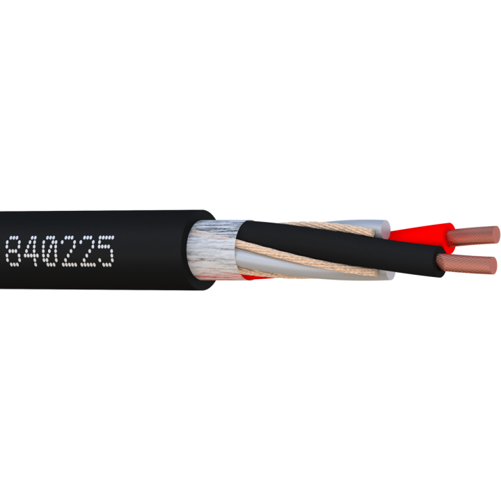 CABLE HP SONO 2 x 2.5mm² rond noir 100m 840225-W1