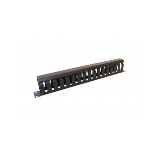 Guide Cordon 19" 1U 5 Anneaux plastique Noir