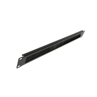 Passe Cordon 19" 1U Noir (Balai) sans Support arrière