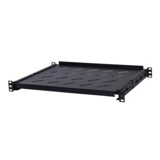 Plateau Fixe 19" 1Ux350 Charge 45 Kg Noir 4 Fixation B600