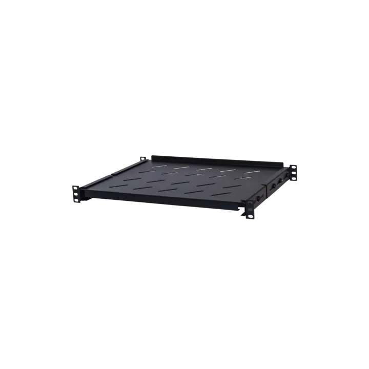 Plateau Fixe 19" 1Ux350 Charge 45 Kg Noir 4 Fixation B600