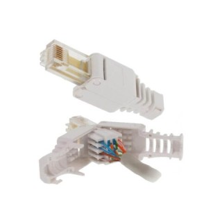 Plug RJ45 Cat6 UTP sans outil AWG26/24 manchon intégré