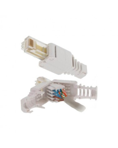 Plug Rj45 Cat6 Utp Sans Outil Awg26/24 Manchon Intégré