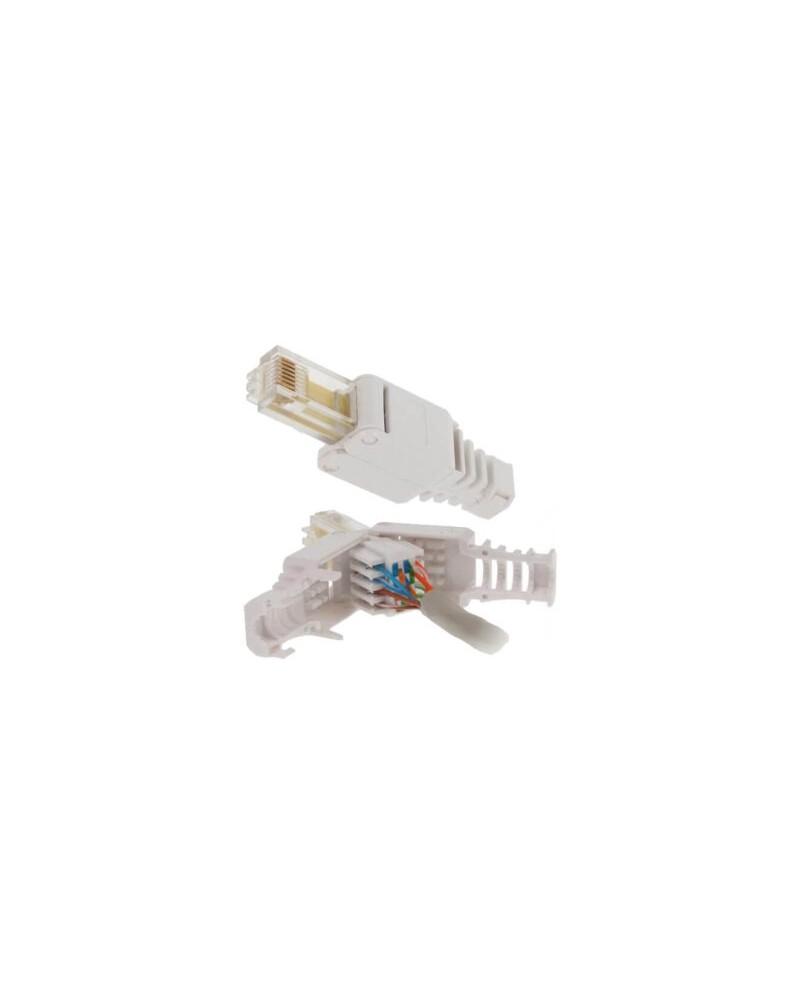 Plug Rj45 Cat6 Utp Sans Outil Awg26/24 Manchon Intégré