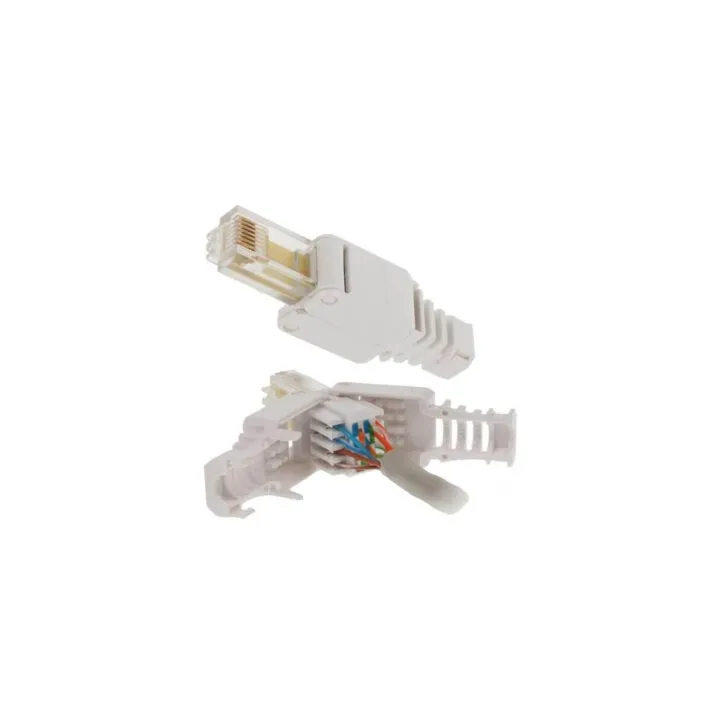 Plug Rj45 Cat6 Utp San Outil Awg26/24 Manchon Intégré