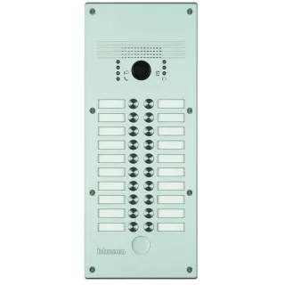 Platine Antivandale À Bouton Poussoir Linea 300 Pour 13 À 20 Appels Façade Alu