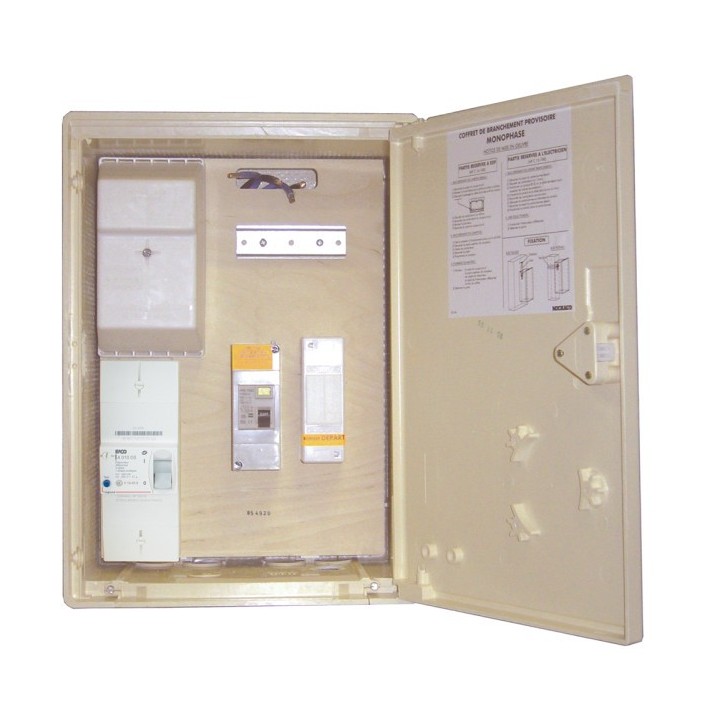 Coffret De Branchement Provisoire Monophasé 15/45A
