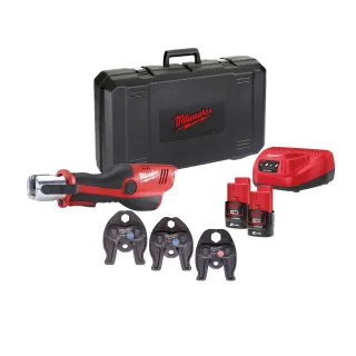M12 Hpt-202C V-Set 2 - Sertisseuse 12V, 2Ah, 3 Mâchoires Profil V
