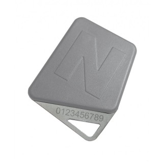 Badge mifare format clé gris gestion Campikey
