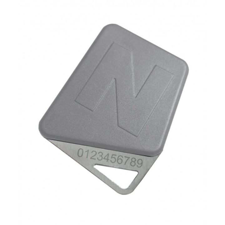 Badge mifare format clé gris gestion Campikey