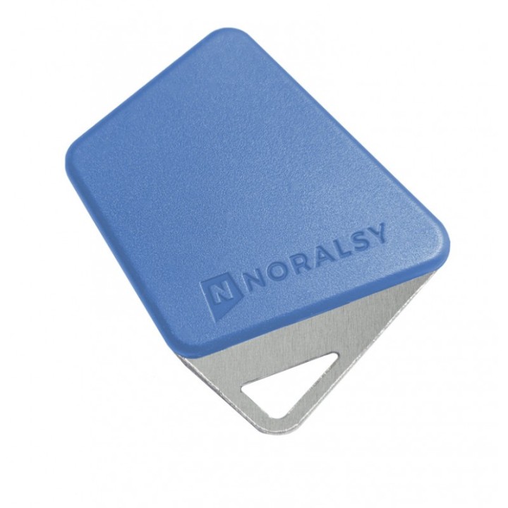 Badge mifare format clé bleu code site Noralsy*
