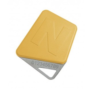 Badge mifare format clé jaune code site Noralsy*