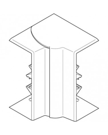 Angle Intérieur Variable 80°À 120°-Pour Goulotte Logix, Logix Zh 190X50Mm-Blanc