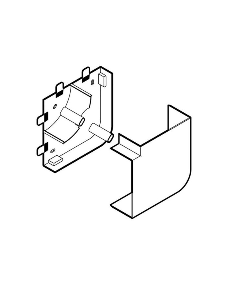 Angle Plat - Pour Goulotte Logix Et Logix Zh 190X50Mm - Blanc Artic