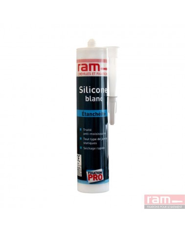 Mastic Silicone Sanit. Blanc 300Ml