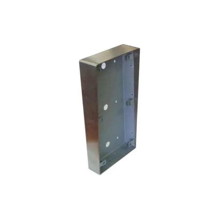 Boîtier Saillie Pour Interphone Encastré 1 Bouton Audio Inox