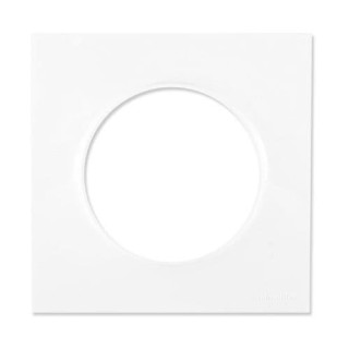 Plaque 1 poste Blanc