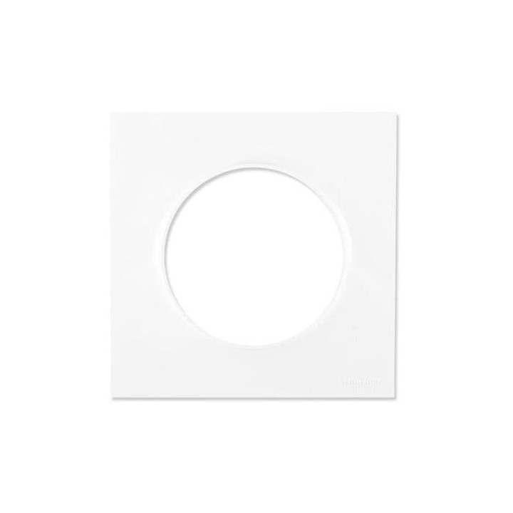 Plaque 1 poste Blanc