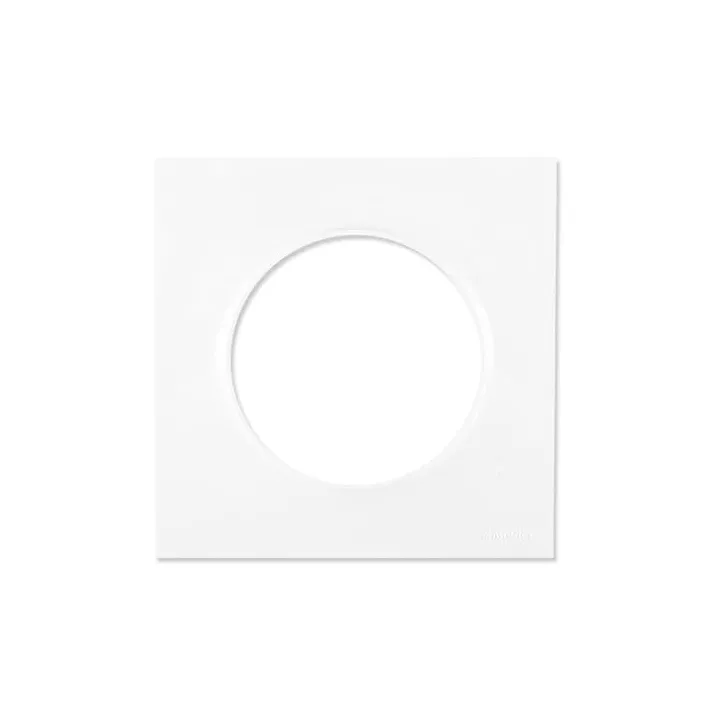 Ovalis - Plaque De Finition - 1 Poste Blanc