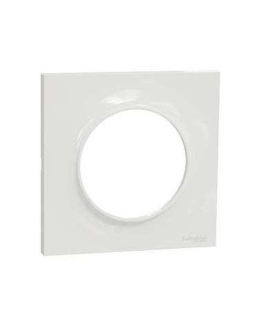 Odace Styl - Plaque 1 Poste Blanc