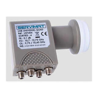 LNB MONOBLOC 2sat  4° 4 sorties QUAD