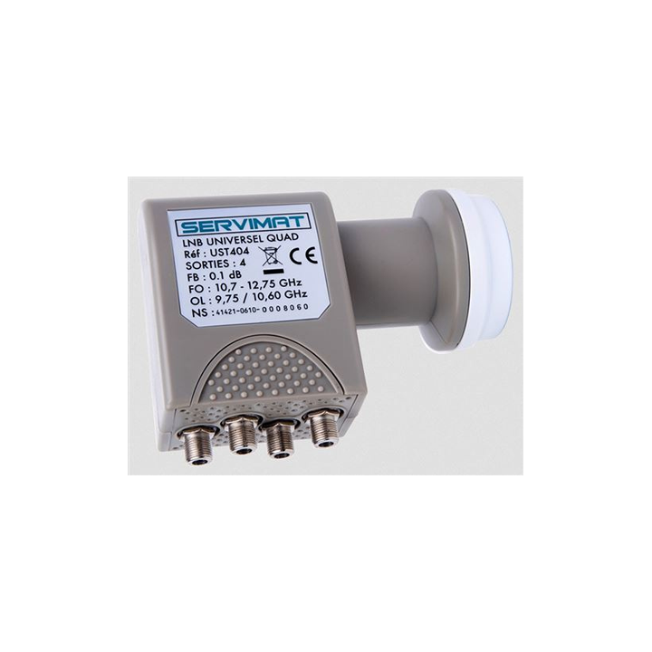 LNB MONOBLOC 2sat  4° 4 sorties QUAD