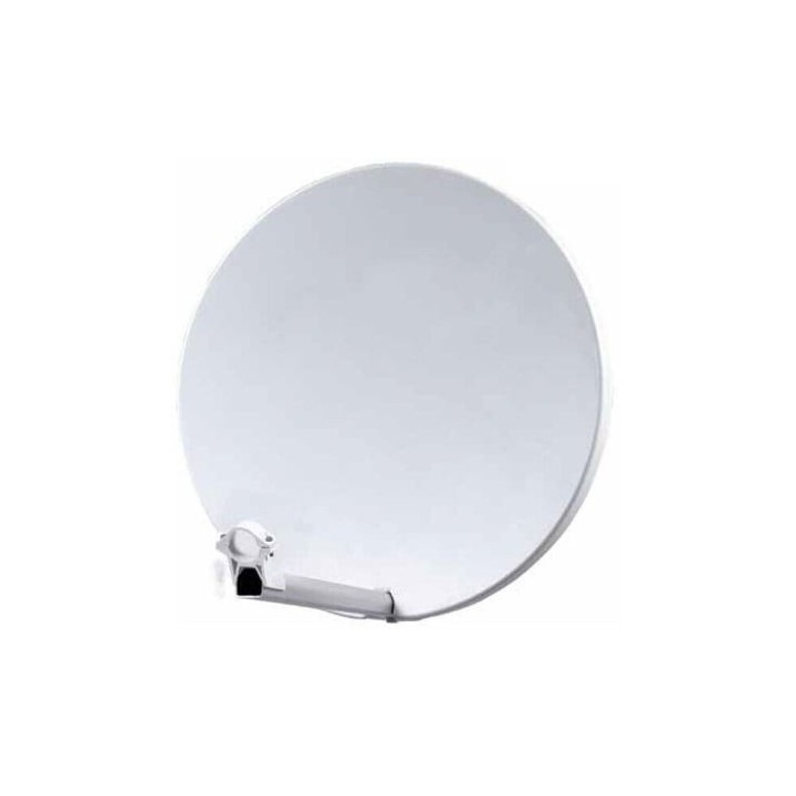 KIT PARABOLE 60CM FIBRE DOUBLES BRIDES INOX + LNB DANS 1 CARTON