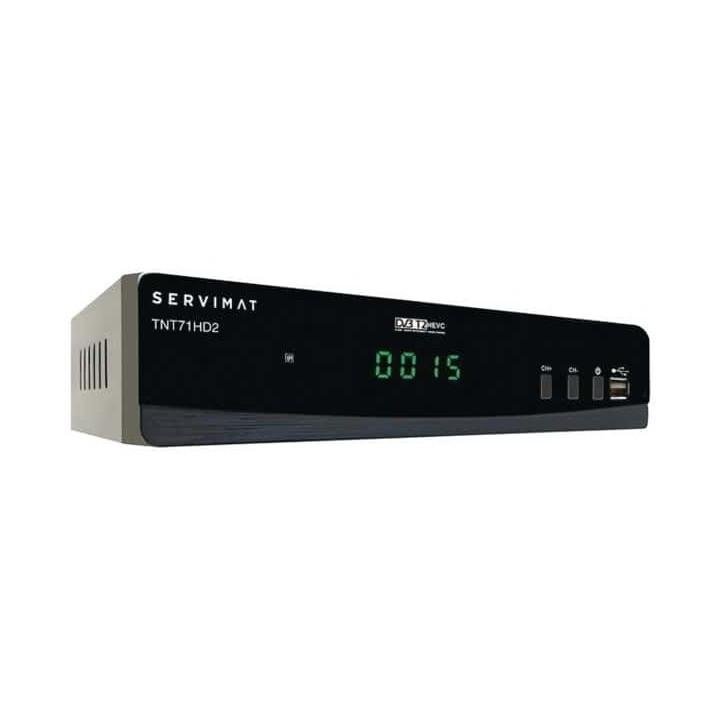 Rècepteur Tnt Hd H265 Port Usb En+Afficheur+Tlc Tv
